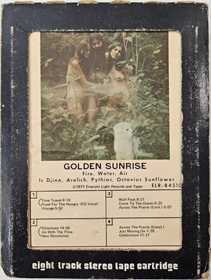 Lot 82 - FIRE, WATER, AIR - GOLDEN SUNRISE (8-TRACK) - EMERALD LIGHT RECORDS