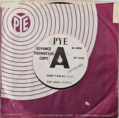 Lot 229 - THE SOUL AGENTS - DON'T BREAK IT UP 7" (PROMO COPY - 7N.15768)