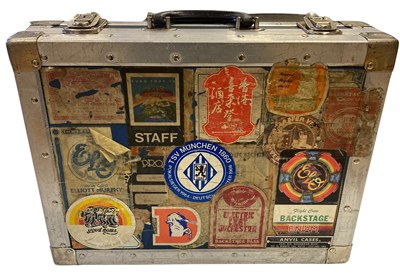 Lot 139 - ELO ORIGINAL 1970S CREW TOURING CASE AND TOUR PHOTOGRAPH COLLECTION.