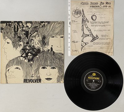 Lot 484 - THE BEATLES - REVOLVER LP (UK ORIGINAL - W/ AMERICAN FAN CLUB FLYERS - PMC 7009)