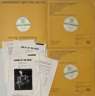 Lot 135 - DAVID BOWIE/ MARC BOLAN - AT THE BEEB LPs (BBC TRANSCRIPTION)