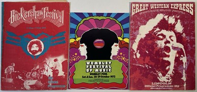 Lot 103 - EARLY 70S FESTIVAL PROGRAMMES
