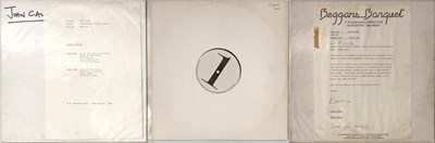 Lot 156 - JOHN CALE/ PETER GABRIEL - BEGGARS BANQUET/ CHARISMA LP/ 12" TEST PRESSING/ PROMOS PACK