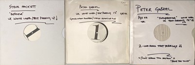 Lot 169 - PETER GABRIEL/ STEVE HACKETT - 12" TEST PRESSINGS PACK
