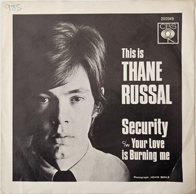 Lot 252 - THANE RUSSAL & THREE - SECURITY 7" (PROMO - CBS 202049)
