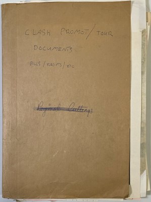 Lot 483 - PUNK INTEREST - THE CLASH - EXTENSIVE COLLECTION OF TOUR DOCUMENTS.