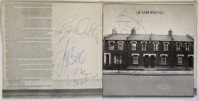 Lot 457 - THE WHO AND ELTON JOHN - SIGNED COPY OF QUADROPHENIA WITH OTHER SIGNED MEMORABILIA.