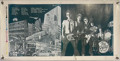 Lot 488 - PUNK INTEREST - THE BOYS - ORIGINAL LP ARTWORK PROOF.