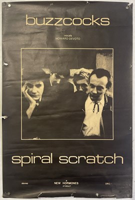 Lot 489 - BUZZCOCKS - 1979 SPIRAL SCRATCH POSTER.