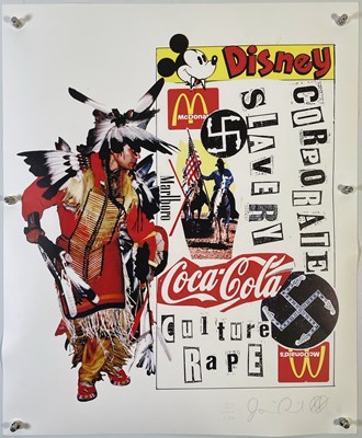 Lot 405 - JAMIE REID - LIMITED EDITION SIGNED PRINT 'CULTURE..'.