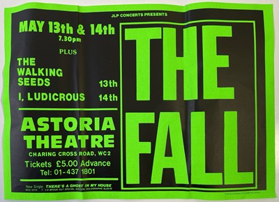 Lot 369 - MARK E. SMITH / THE FALL - AN ORIGINAL 1987 CONCERT POSTER.