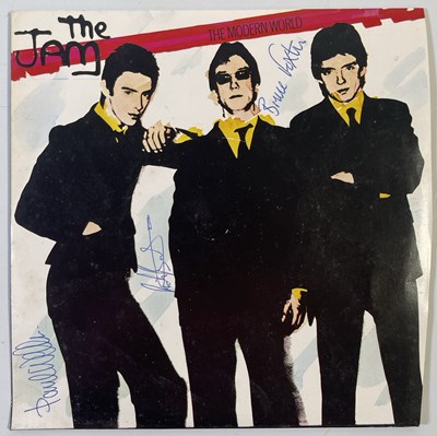 Lot 370 - THE JAM - SIGNED COPY OF THE MODERN WORLD.