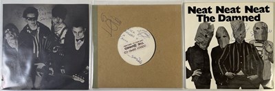 Lot 207 - THE DAMNED - SIGNED 7" SINGLES PACK INC 'LOVE SONG' DEMO.