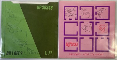 Lot 208 - BUZZCOCKS - TWO SIGNED 7" SINGLES.