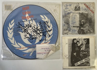 Lot 210 - PUNK INTEREST - STIFF LITTLE FINGERS - SIGNED RECORDS.