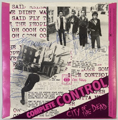 Lot 430 - THE CLASH - SIGNED COPY OF COMPLETE CONTROL.