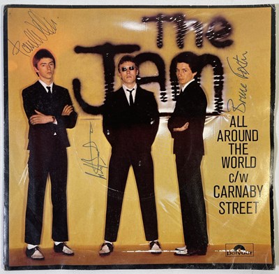 Lot 507 - THE JAM - SIGNED COPY OF 'ALL AROUND THE WORLD'.