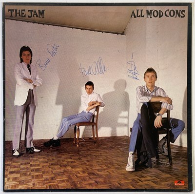 Lot 509 - THE JAM - SIGNED SLEEVE FOR 'ALL MOD CONS'.
