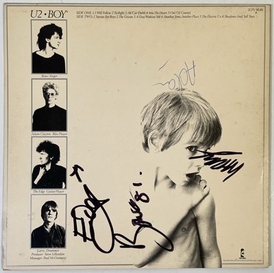 Lot 434 - U2 - FULLY SIGNED COPY OF THE 'BOY' LP.