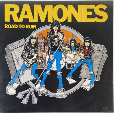 Lot 436 - RAMONES - YELLOW VINYL ROAD TO RUIN SIGNED LP.