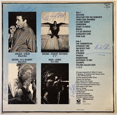 Lot 441 - WIRE - FULLY SIGNED SLEEVE FOR 'PINK FLAG'.