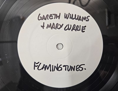 Lot 672 - GARETH WILLIAMS & MARY CURRIE - FLAMING TUNES LP (WHITE LABEL TEST PRESSING - BLACKEST 009)