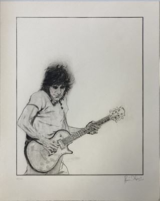 Lot 486 - RONNIE WOOD SIGNED PRINT.