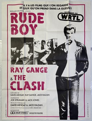Lot 121 - THE CLASH - ORIGINAL FRENCH 'RUDE BOY' POSTER.