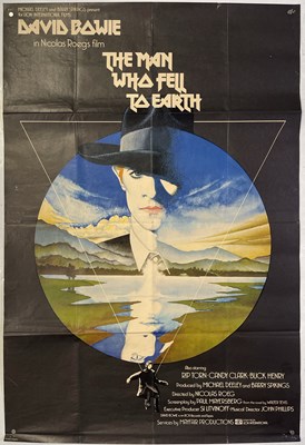 Lot 375 - DAVID BOWIE - ORGINAL UK ONE-SHEET POSTER FOR 'THE MAN WHO FELL TO EARTH' (1976).