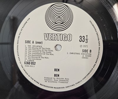 Lot 70 - BEN - S/T LP (UK ORIGINAL - LARGE VERTIGO SWIRL - 6360 052)