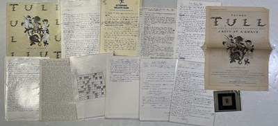 Lot 47 - JETHRO TULL - HANDWRITTEN PROGRAMME NOTES INC IAN ANDERSON.
