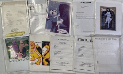 Lot 53 - JETHRO TULL - MERCHANDISE / ARTWORK PROOF DESIGNS AND NOTES.