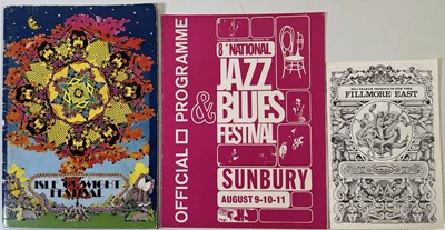 Lot 54 - JETHRO TULL - PROGRAMME COLLECTION 1968-70 INC ISLE OF WIGHT.