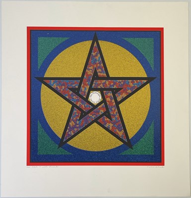 Lot 445 - PETER BLAKE - SIGNED PENTANGLE - SWEET CHILD PRINT.