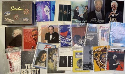 Lot 57 - JAZZ - PHOTOGRAPHS, TOUR PROGRAMMES, LOUIS ARMSTRONG BOOK/CD BOXSET.