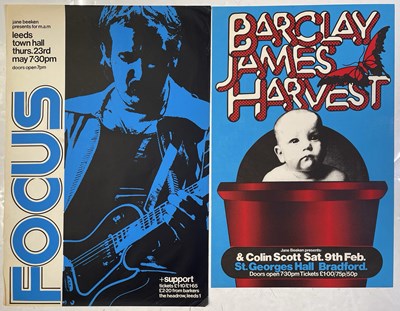Lot 126 - 1970S CONCERT POSTER COLLECTION INC BARCLAY JAMES HARVEST / FOCUS.