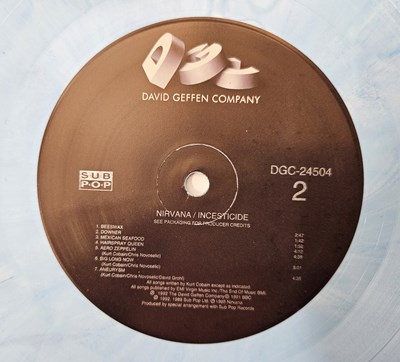 Lot 89 - NIRVANA - INCESTICIDE LP (ORIGINAL US 1992 BLUE SWIRL PRESSING - GEFFEN DGC-24504)