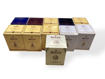 Lot 2C - BELLS - CHRISTMAS DECANTERS 2001-2012.