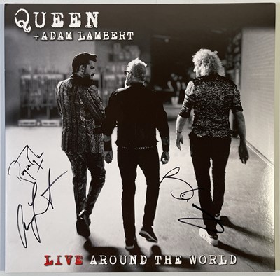Lot 294 - QUEEN - SIGNED 'LIVE AROUND THE WORLD' LP.