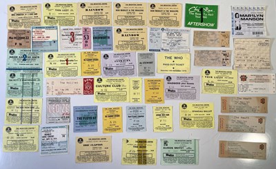 Lot 115 - 1970S/80S TICKET STUB COLLECTION INC THE WHO / LED ZEPPELIN / BOB MARLEY / PINK FLOYD AND MORE.