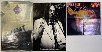 Lot 129 - 1970S CLASSIC ROCK POSTERS INC NEIL YOUNG / URIAH HEEP / LYNRD SKYNRD.