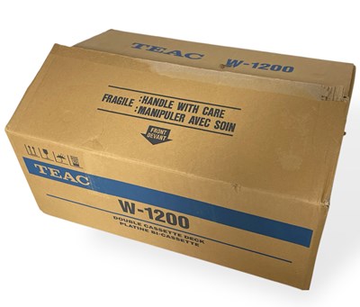 Lot 16 - TEAC W-1200 DOUBLE CASSETTE DECK - BOXED.
