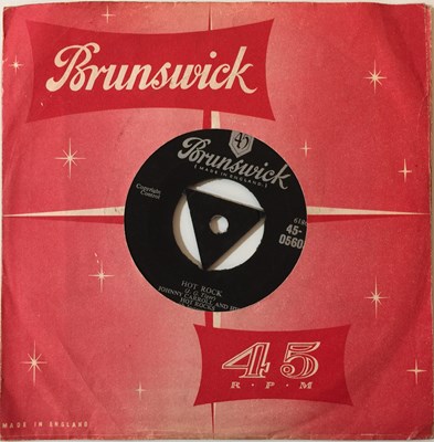 Lot 34 - JOHNNY CARROLL AND HIS HOT ROCKS - CRAZY, CRAZY LOVIN' 7'' (ORIGINAL UK PRESSING - BRUNSWICK 45-05603)