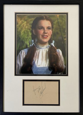 Lot 456 - JUDY GARLAND (1922-1969) - SIGNED DISPLAY.