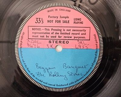 Lot 323 - THE ROLLING STONES - BEGGARS BANQUET LP (UK TEST PRESSING - XZAL-8476-3K/ XZAL-8477-3K)