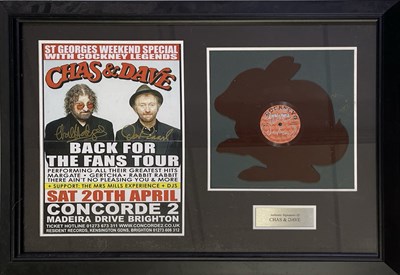 Lot 260 - CHAS AND DAVE - SIGNED DISPLAY.