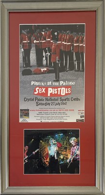 Lot 423 - THE SEX PISTOLS - FULLY SIGNED DISPLAY.