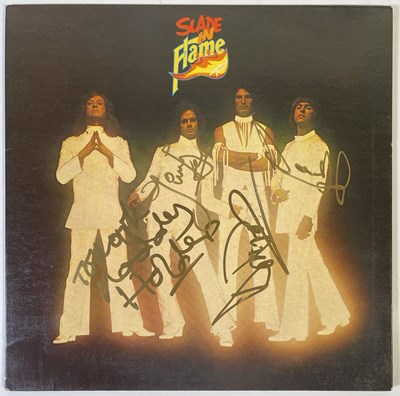 Lot 451 - SLADE - FULLY SIGNED COPY OF IN FLAMES.