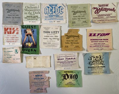 Lot 116 - ROCK / HARD ROCK TICKET COLLECTION INC DEEP PURPLE / QUEEN / DIO.
