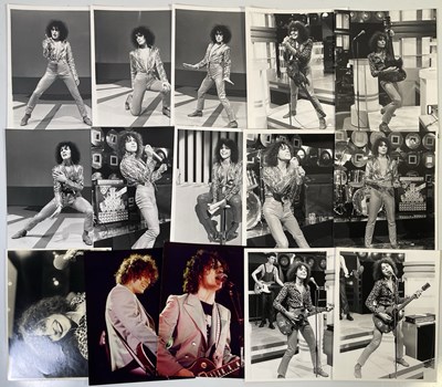 Lot 511 - MARC BOLAN / T.REX - ORIGINAL VINTAGE BLACK AND WHITE PRESS PHOTOGRAPHS.